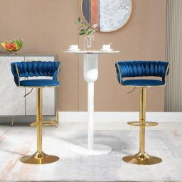 Tabourets de bar pivotants,Lot de 2,Tabourets Hauts,chaises de comptoir réglables,chaises de