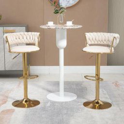 Tabourets de bar pivotants,Lot de 2,Tabourets Hauts,chaises de comptoir réglables,chaises de