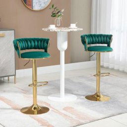 Tabourets de bar pivotants,Lot de 2,Tabourets Hauts,chaises de comptoir réglables,chaises de