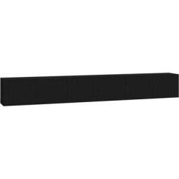Vidaxl - Meubles tv muraux 3 pcs noir 100x34,5x40 cm Black