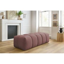 Pouf Bobochic Pouf mont-blanc tissu Rose - Rose