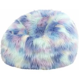 icon Pouf en Fausse Fourrure pour Enfants, Poufs de Salon, Licorne - Licorne