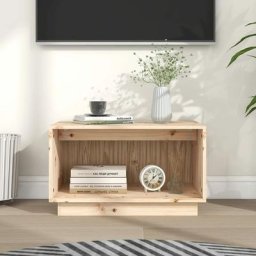Maisonchic - Meuble tv | Banc tv Armoire de rangement 60x35x35 cm Bois de pin massif 10799 - Brun