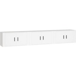Vidaxl - Meubles tv muraux 3 pcs blanc 80x34,5x40 cm White