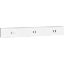 Meubles TV muraux 3 pcs blanc 100x34,5x40 cm vidaXL - White