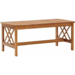Table basse 102x50x43 cm Bois d'acacia solide vidaXL - Brun