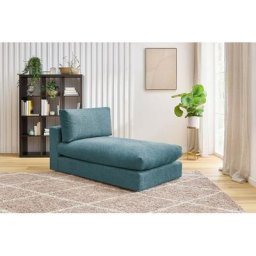 Canapé modulable Bobochic Méridienne pour canapé modulable ultra moelleux paris tissu Bleu foncé