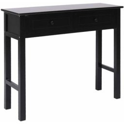 Table salon Moderne - Table console Noir 90 x 30 x 77 cm Bois FR20294