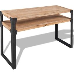 Table console Bois d'acacia massif 120 x 40 x 85 cm Vidaxl Brun