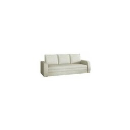 Canapé en lit convertible avec coffre de rangement 3 places relax - en Tissu - sylviano (Beige