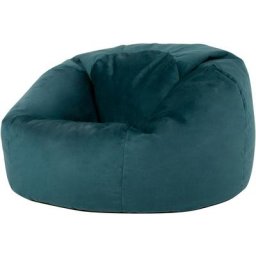 icon Pouf Fauteuil en Velours Aurora, Poufs de Salon pour Adultes - Grand, 84cm x 70cm, Vert
