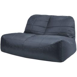 Veeva - Pouf Canapé Vista, xxl Poufs d'intérieur et d'extérieur, Gris - Gris