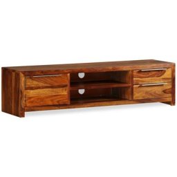 Vidaxl - Meuble tv Bois massif de Sesham 120 x 30 x 30 cm Brun