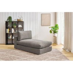 Canapé modulable Bobochic Méridienne pour canapé modulable ultra moelleux paris tissu Taupe - Taupe