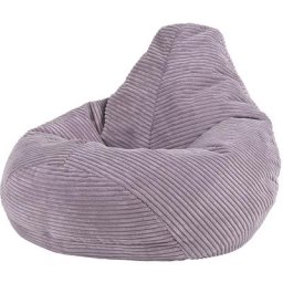Pouf Fauteuil Velours Côtelé pour Enfants Dalton, Pouf de Chambre, Lavande Violet - Lavande Violet