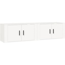 Meubles tv muraux 2 pcs blanc 80x34,5x40 cm Vidaxl White