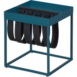 Cute Table basse avec porte-revues, noir et pétrole. - Noir