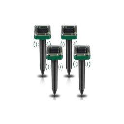 Serbia - 6626cm Lot de 4 Répulsifs Solaires à Ultrasons, Répulsif Anti-Taupes Solaire Souris