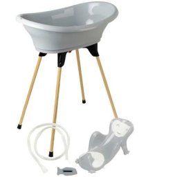 Thermobaby - Pack baignoire vasco 5 en 1 Gris charme - Fabriqué en France