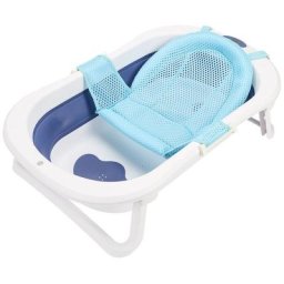 Baignoire bébé Ergonomique avec pieds pliables Baignoire bébé Baignoire pliable - bleu - Randaco