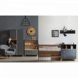 Chambre bébé dream : Lit, commode a langer et armoire - Tanuki