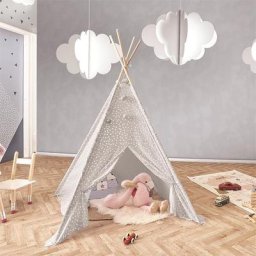 Tipi Décoratif Enfant Gris Home Deco Kids
