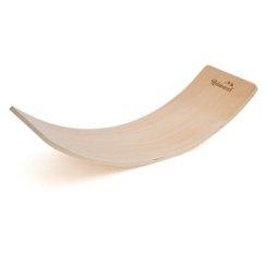 Planche d'Équilibre Montessori Méthode Pikler Robincool Curvy 82x30x19 cm en Bois Écologique Poids