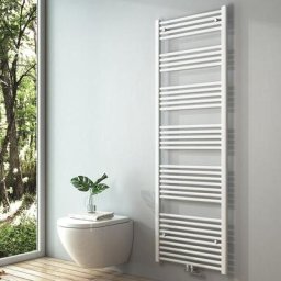 S'AFIELINA Radiateur à eau chaude Sèche-serviettes Raccordement central - Blanc 180x60 cm 860Watts
