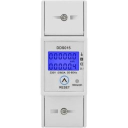 Compteur d'Énergie Monophasé 5-80A 230V 50Hz Compteur d'Énergie Monophasé de Rétroéclairage LCD,