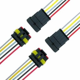 5 Pack Professionnel 5 Pin Voiture Fil Electrique Etanche Connecteur Terminal Plug Prise avec Fil,
