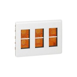 078873L Boîte de poste de travail encastrable Mosaic pour modules 3x4, blanc - Legrand