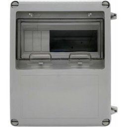 Boîte de distribution électrique pour installer un tableau électrique avec indicateur et 8 modules