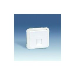 Cache ordinateur 1 prise RJ45 ivoire Simon 75585-61