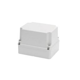 Boîte De Jonction Avec Couvercle Haut Vissé Surfaces Lisses 240x190x160mm Gris RAL7035 IP56