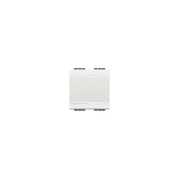 Bouton poussoir no 1P 10A avec 2 modules de couleur blanche Bticino
