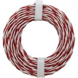 Donau Elektronik - 205-10 Fil pour sonnette 2 x 0.20 mm² rouge/blanc 10 m