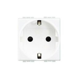 Bticino - Prise Schuko 2P t 10/16A 250V 2 modules Livinglight