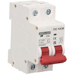 Disjoncteur Miniature 2P DC1000V 32A Mini Disjoncteur 6000A capacité de Rupture pour Système