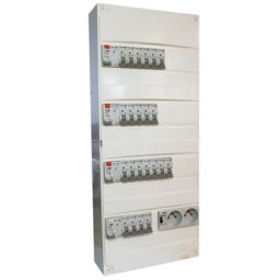 Coffret logement monté et câblé tamc Digital Electric 13 modules - 4 rangées - avec chauffage