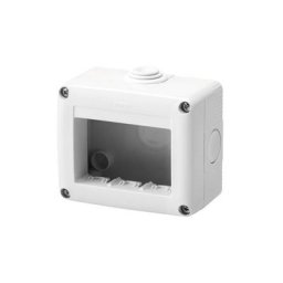 Conteneur Protégé 3 Modules Gris ral 7035 Adapté Aux Appareils IP40