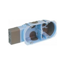 Boîte bbc double pour micro-module cloison sèche 2 postes