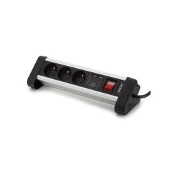 Multiprise de table - 3 prises - 2 ports usb - 2.4 a - terre française