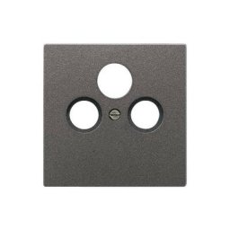 Plaque pour prise sat-tv anthracite Jung