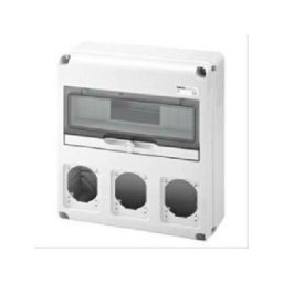 Gewiss - Q-din cadre standard 14 modules 3 flange ip65 gw68005n
