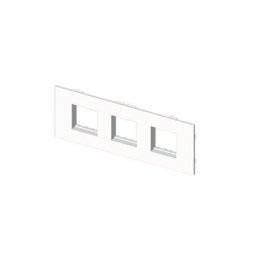 Plaque pour 3 modules 45x45 SIMON 27 U24X PVC Blanc Neige - UNEX
