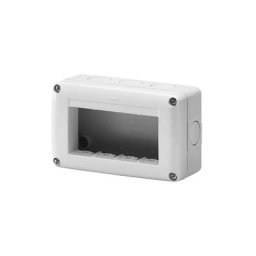 Conteneur Protégé 4 Modules Gris ral 7035 Adapté Aux Appareils IP40