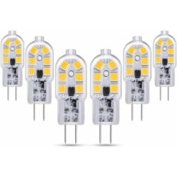 G4 led 12V 2W Blanc Chaud 3000K, 200lm, Équivalent Lampe Halogène G4 10W 20W, non-dimmable, Bi-pin