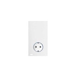 Schuko Plug Base Kit hub pro io Simon 100 Blanc Mat Simon