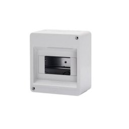 Boîtier protégé sans porte avec parois perforées 6 modules préparés pour loger des bandes IP40