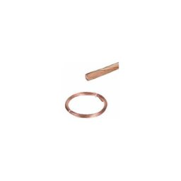 Cable - Câble de terre en cuivre nu - 25 mm2 - Longueur de 50 mètres TTE50M